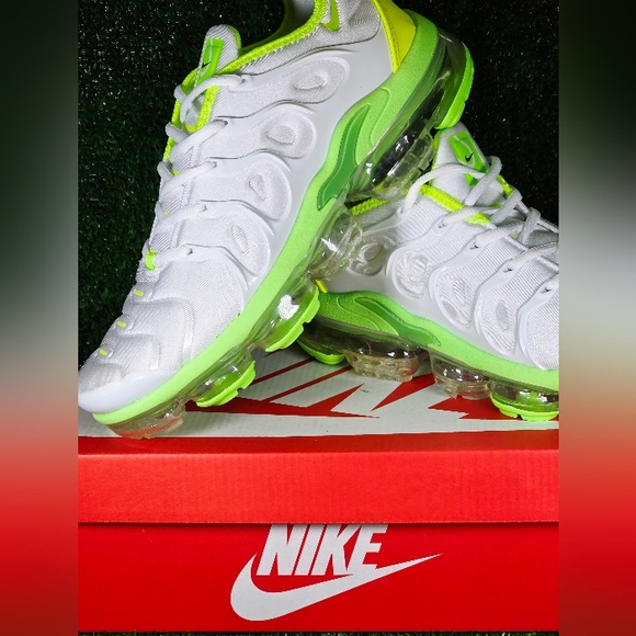 Nike Air Max Vapormax Tennis Ball Green  White Airmax Men Sneakers For Men - Picture 7 of 8